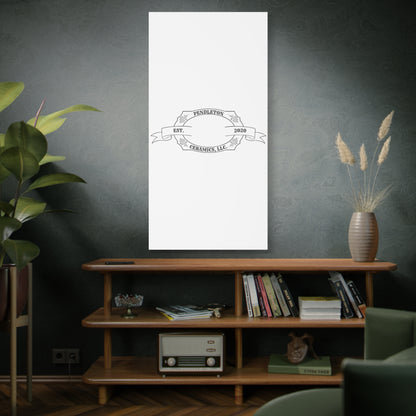 Pendleton Ceramics Logo Custom Framed Canvas Wall Art