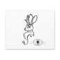Jackalope Bust Drawing Art Stretched Canvas Wall Decor