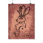 Dust Storm Jackalope Bust Drawing Wall Art