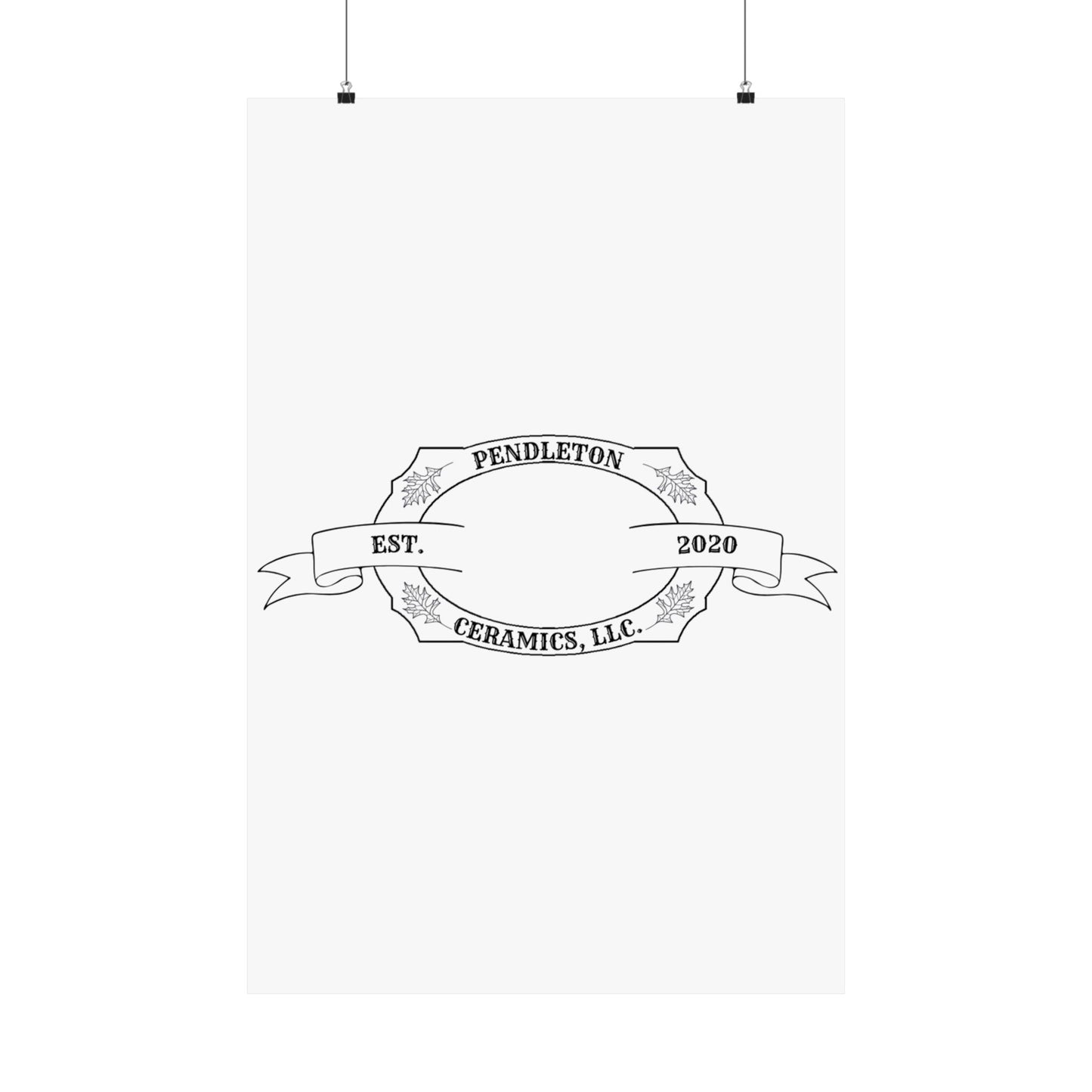 Pendleton Ceramics Logo Matte Vertical Poster