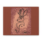 Dust Storm Jackalope Bust Drawing Canvas Wall Decor