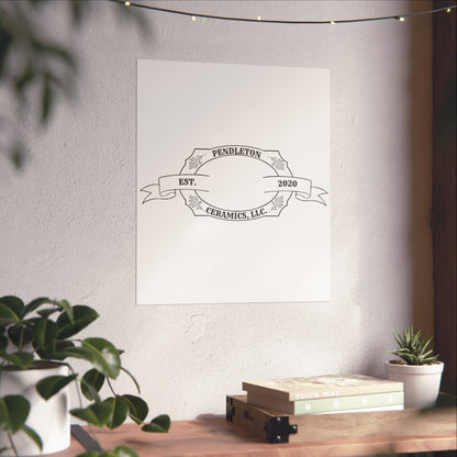 Pendleton Ceramics Logo Matte Vertical Poster