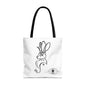 Jackalope Bust Drawing Tote White Bag