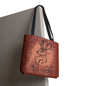 Dust Storm Jackalope Bust Drawing Tote Brown Bag