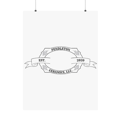 Pendleton Ceramics Logo Matte Vertical Poster