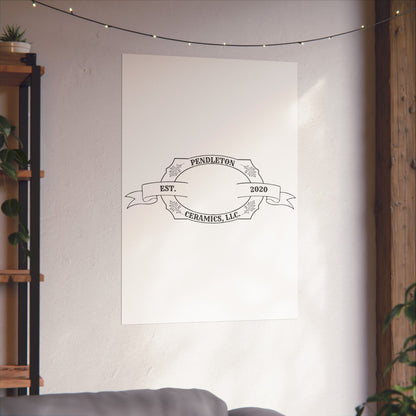 Pendleton Ceramics Logo Matte Vertical Poster