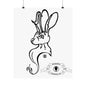 Jackalope Bust Drawing Matte Vertical Posters