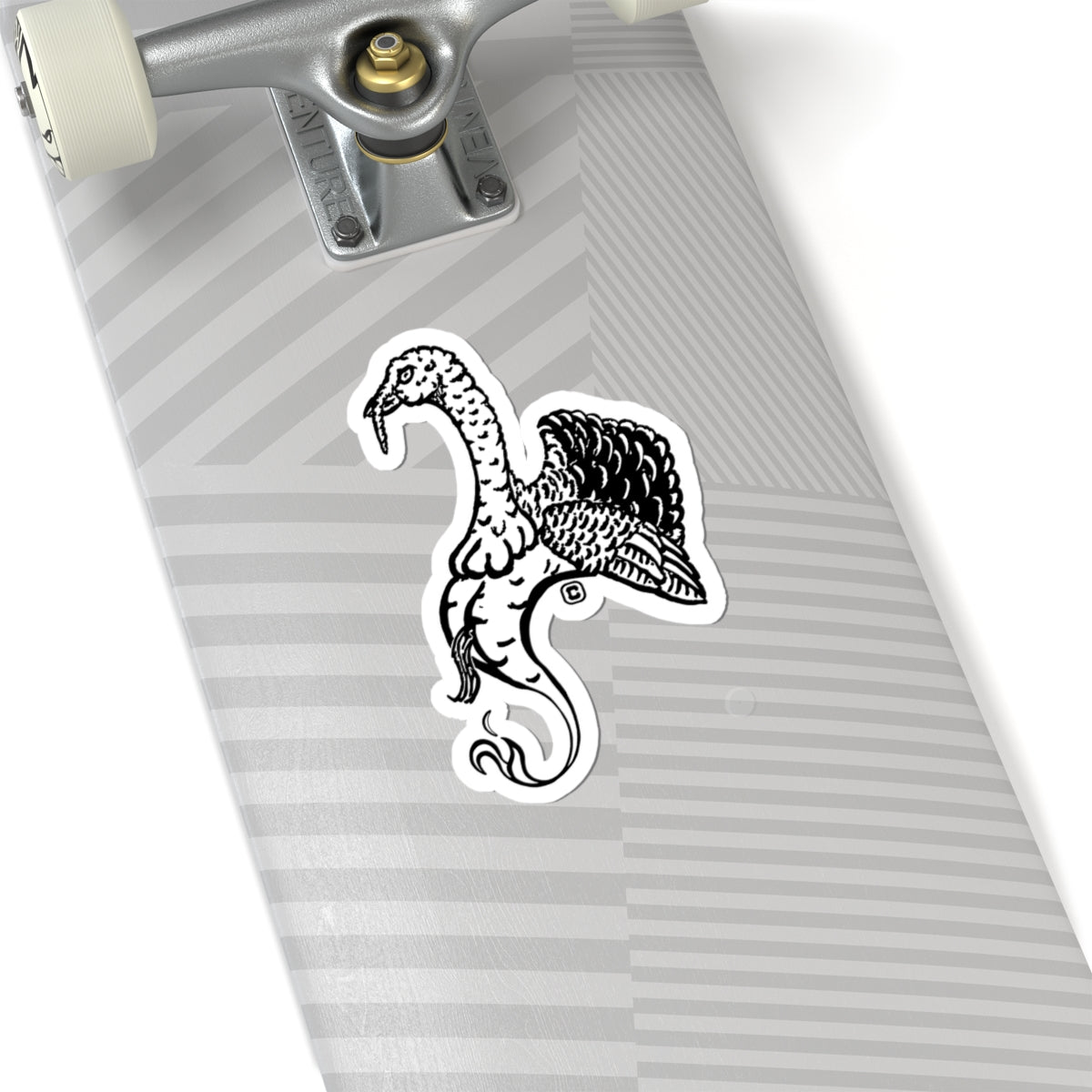 Turkey Animal Bust Drawing Kiss-Cut Stickers