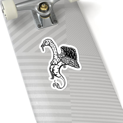 Turkey Animal Bust Drawing Kiss-Cut Stickers