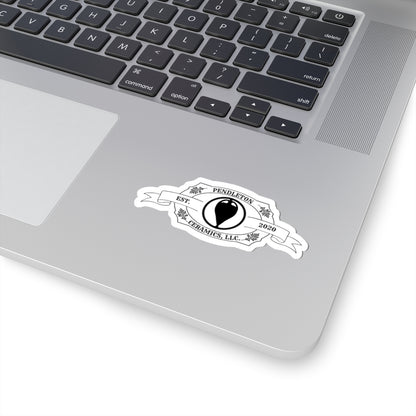 Pendleton Ceramics Logo, Maker's Mark: Thomas the Potter  Kiss-Cut Stickers