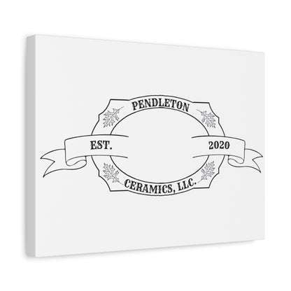 Pendleton Ceramics Logo Custom Framed Canvas Wall Art