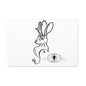 Jackalope Bust Drawing Art Stretched Canvas Wall Decor