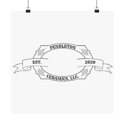 Pendleton Ceramics Logo Matte Vertical Poster