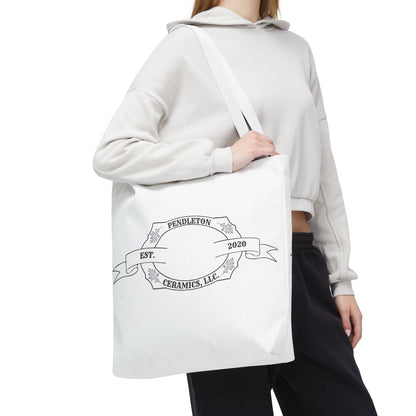 Pendleton Ceramics Logo White Tote Bag