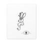 Jackalope Bust Drawing Art Stretched Canvas Wall Decor