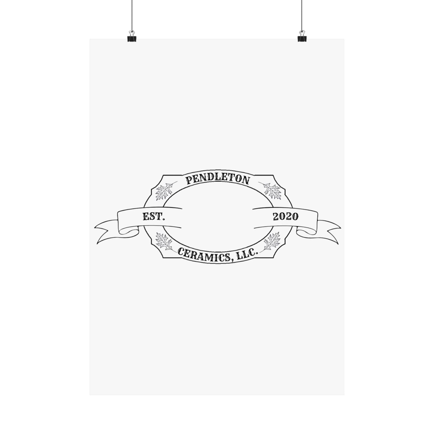 Pendleton Ceramics Logo Matte Vertical Poster