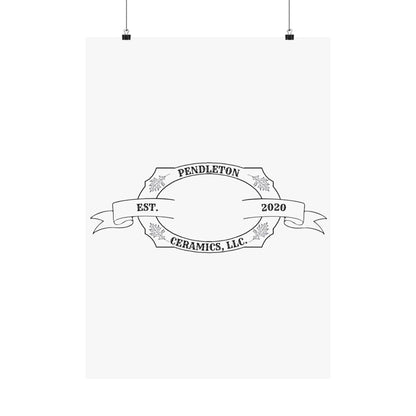 Pendleton Ceramics Logo Matte Vertical Poster