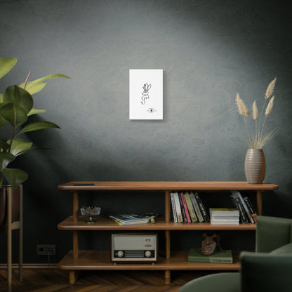 Jackalope Bust Drawing Art Stretched Canvas Wall Decor