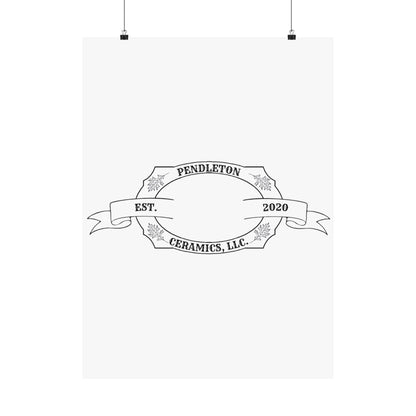 Pendleton Ceramics Logo Matte Vertical Poster
