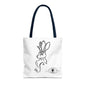Jackalope Bust Drawing Tote White Bag