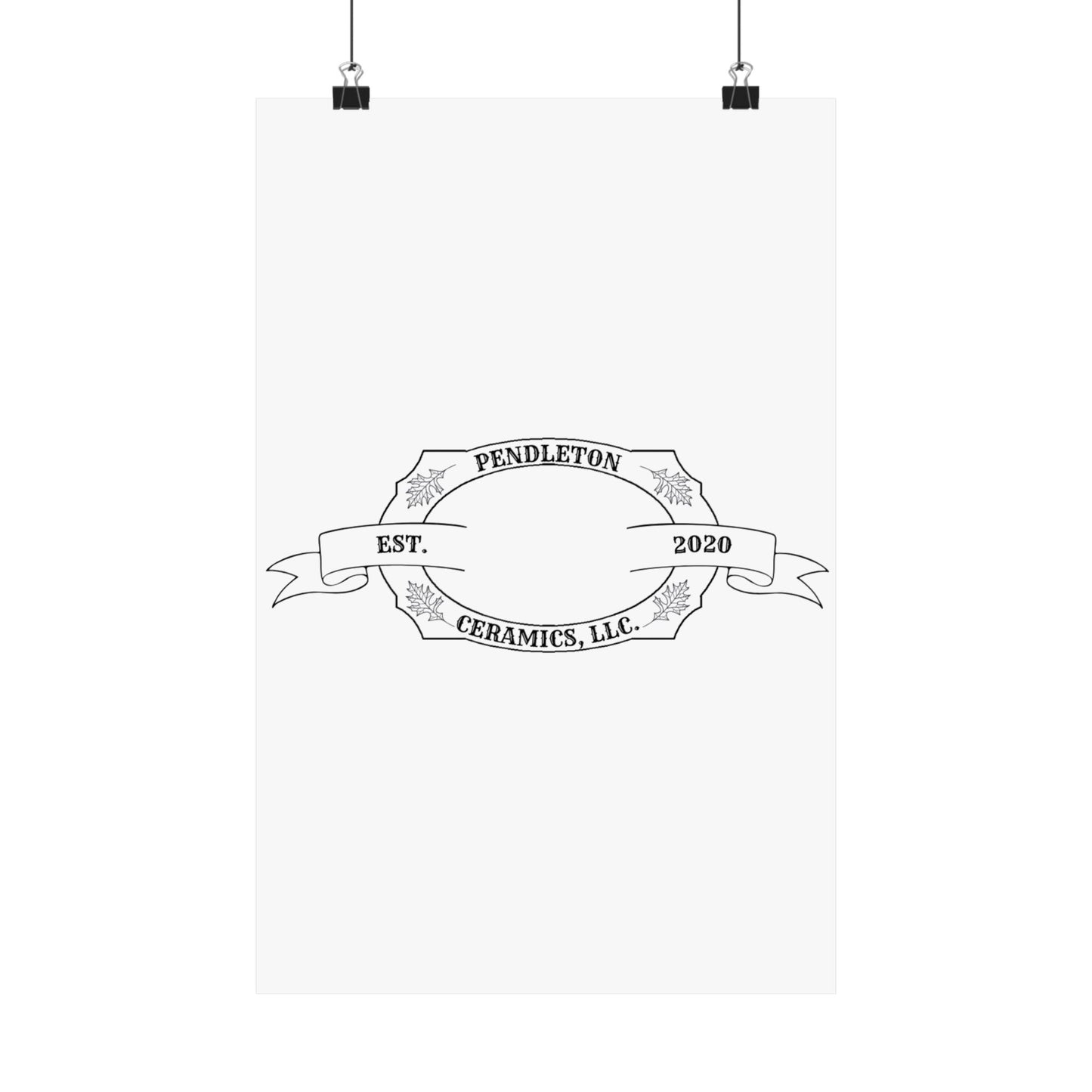 Pendleton Ceramics Logo Matte Vertical Poster