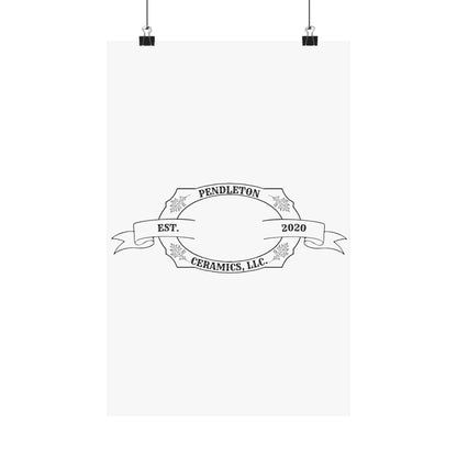 Pendleton Ceramics Logo Matte Vertical Poster