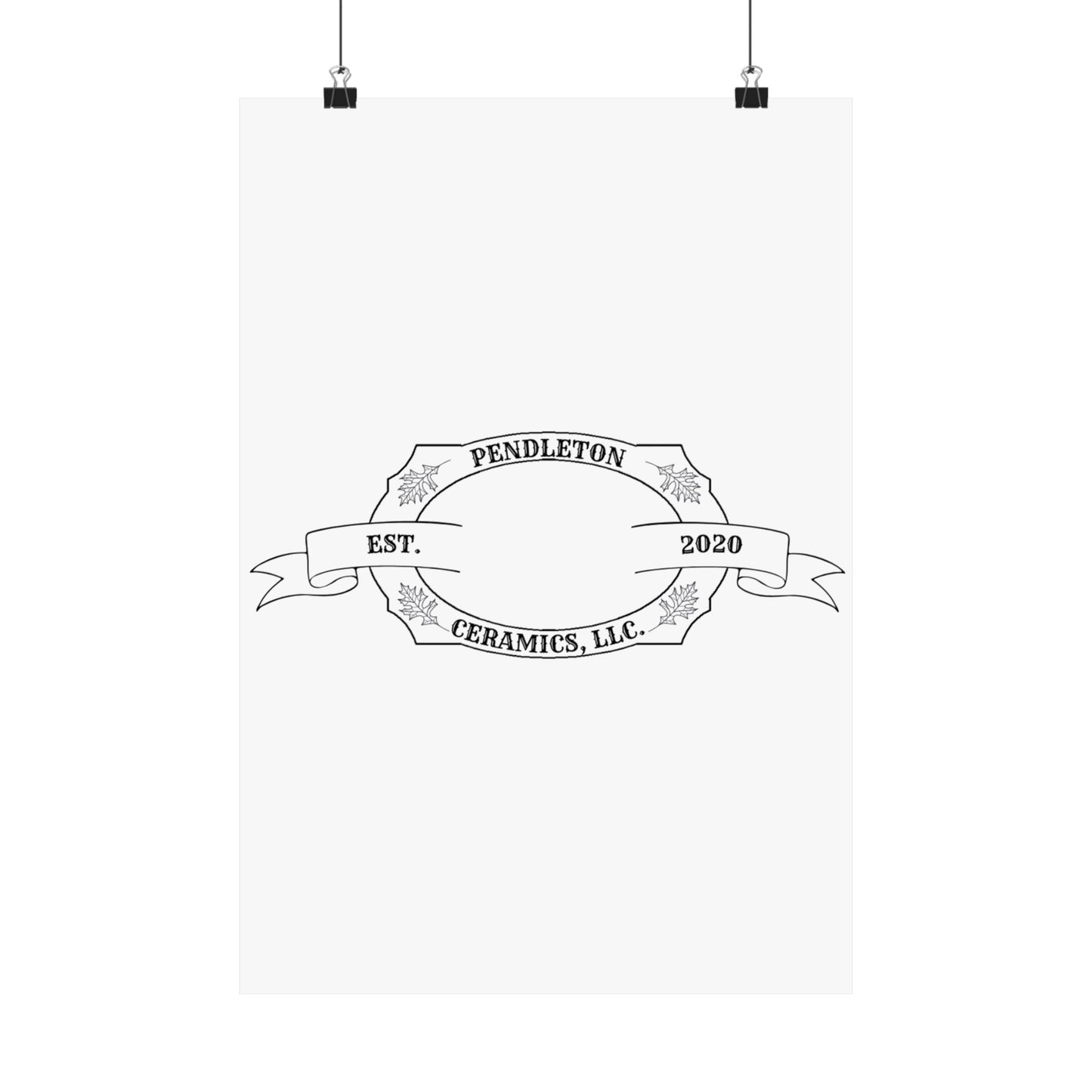 Pendleton Ceramics Logo Matte Vertical Poster