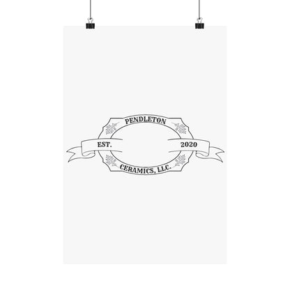 Pendleton Ceramics Logo Matte Vertical Poster