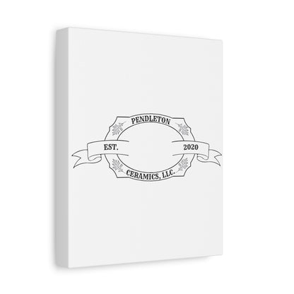 Pendleton Ceramics Logo Custom Framed Canvas Wall Art