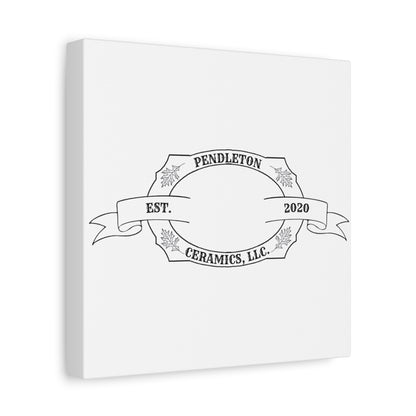 Pendleton Ceramics Logo Custom Framed Canvas Wall Art