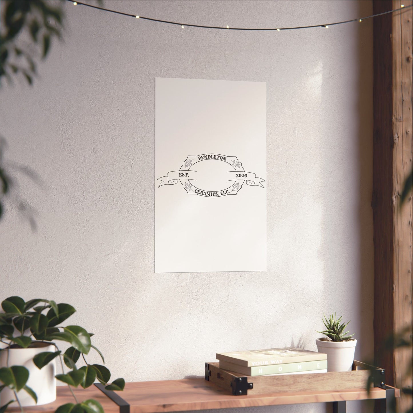 Pendleton Ceramics Logo Matte Vertical Poster