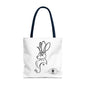 Jackalope Bust Drawing Tote White Bag