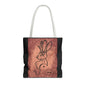 Dust Storm Jackalope Bust Drawing Tote Black Bag