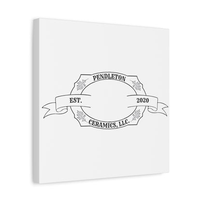 Pendleton Ceramics Logo Custom Framed Canvas Wall Art