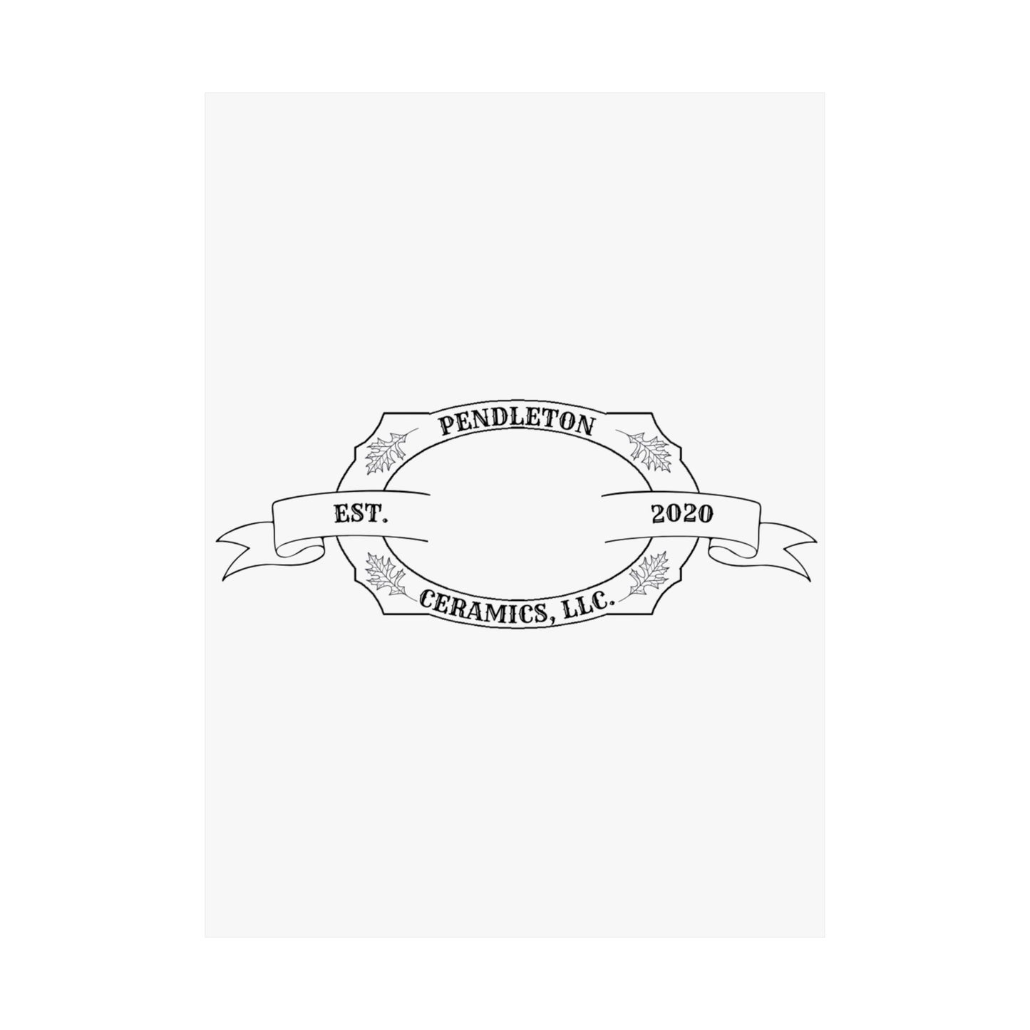 Pendleton Ceramics Logo Matte Vertical Poster