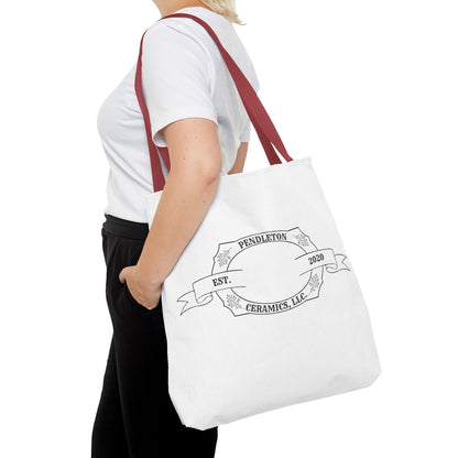 Pendleton Ceramics Logo White Tote Bag