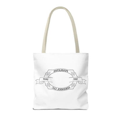 Pendleton Ceramics Logo White Tote Bag