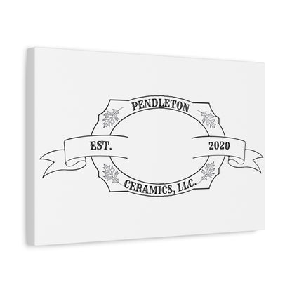 Pendleton Ceramics Logo Custom Framed Canvas Wall Art