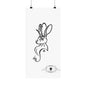 Jackalope Bust Drawing Matte Vertical Posters