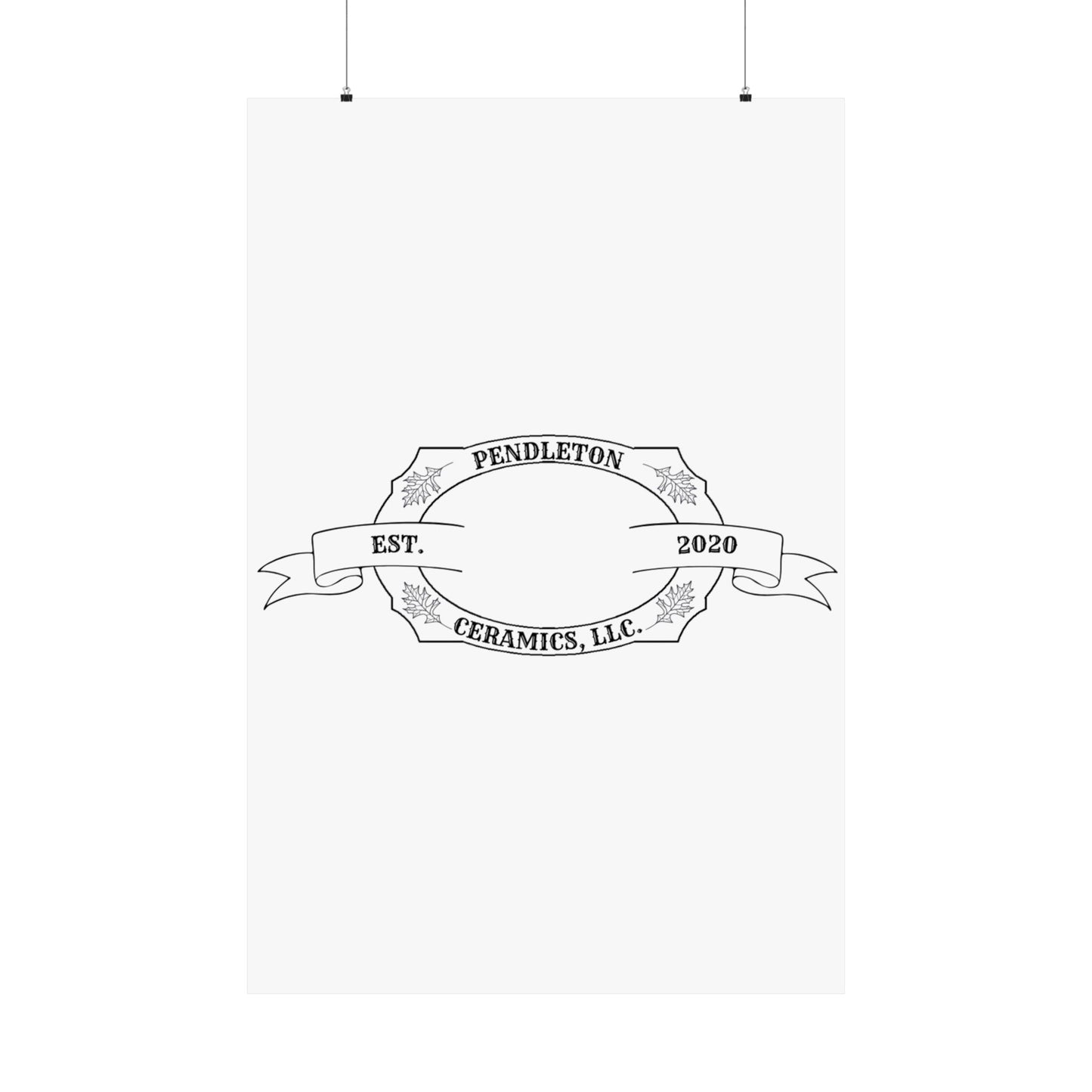 Pendleton Ceramics Logo Matte Vertical Poster