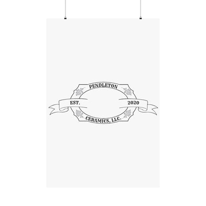 Pendleton Ceramics Logo Matte Vertical Poster