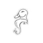 Duck Animal Bust Drawing Kiss-Cut Stickers