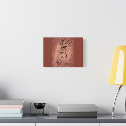 Dust Storm Jackalope Bust Drawing Canvas Wall Decor