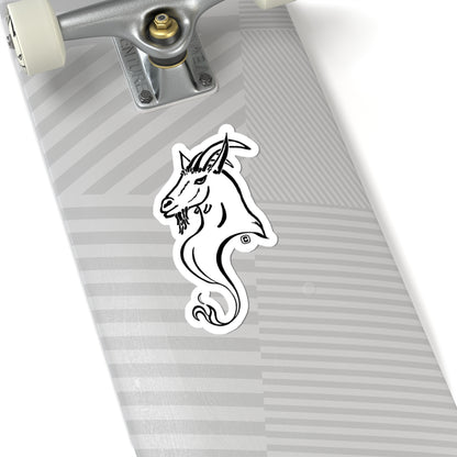 Goat Animal Bust Drawing Kiss-Cut Stickers