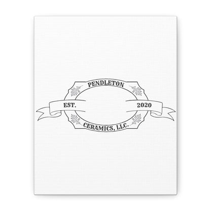 Pendleton Ceramics Logo Custom Framed Canvas Wall Art