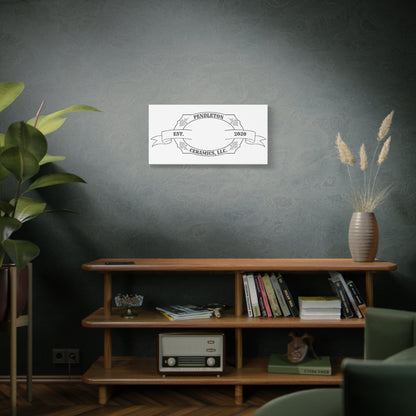 Pendleton Ceramics Logo Custom Framed Canvas Wall Art