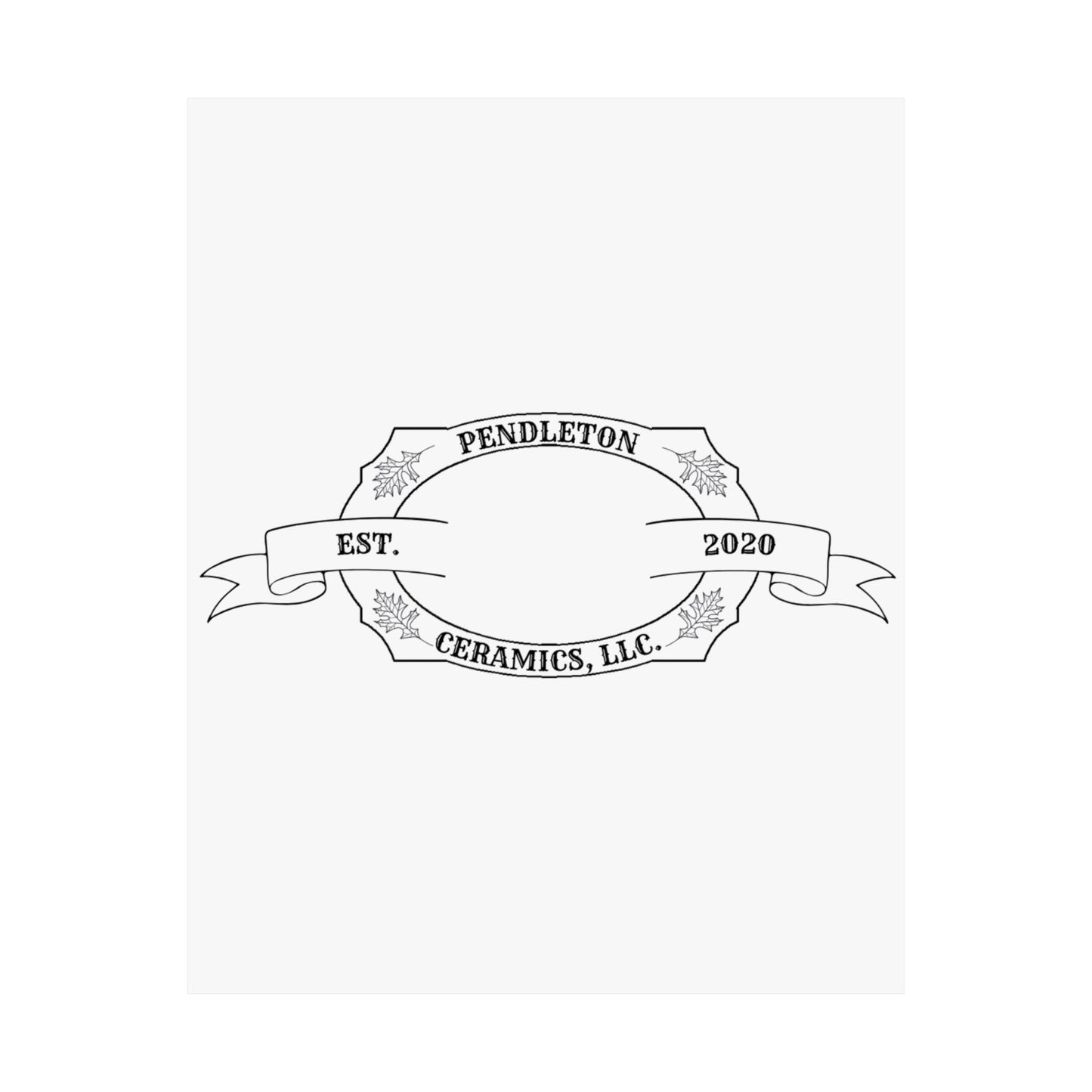 Pendleton Ceramics Logo Matte Vertical Poster