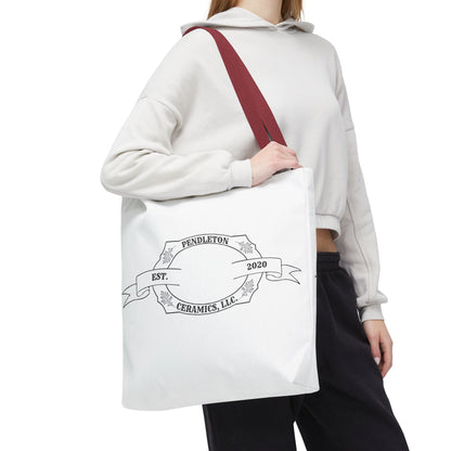 Pendleton Ceramics Logo White Tote Bag