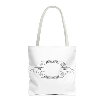 Pendleton Ceramics Logo White Tote Bag