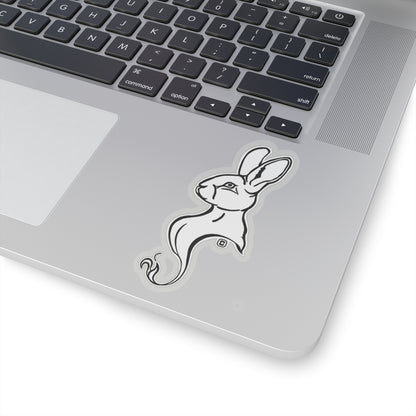 Rabbit Animal Bust Drawing Kiss-Cut Stickers